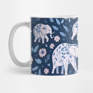 Elegant Elephant Pattern Mug